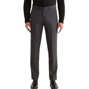 Scotch & Soda Lincoln Wool Blend Charcoal Gray Slim Fit Pants